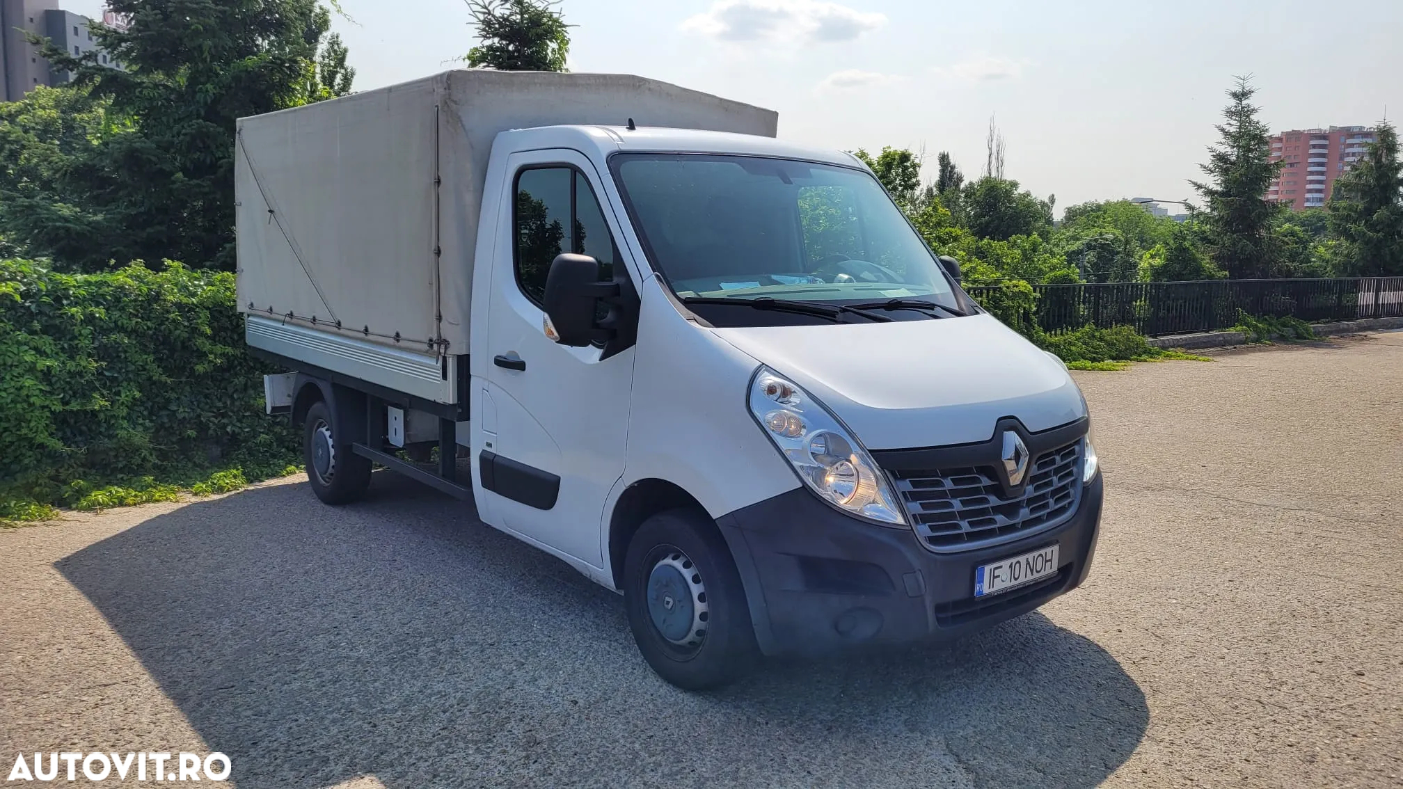 Renault Master 2.3dci,2016, 50.700km,platforma cu prelata! - 3