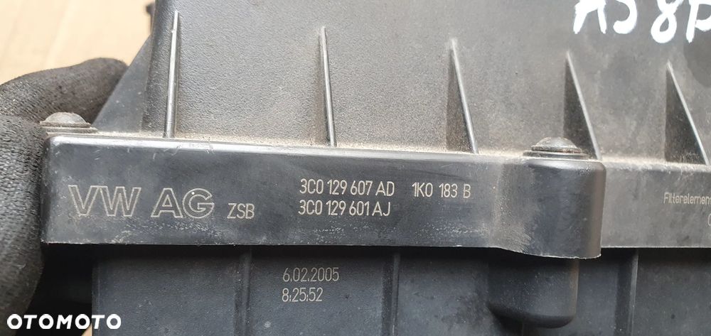 Obudowa filtra powietrza Audi A3 8P 1.9 TDI 3C0129607AD 3C0129601AJ - 8