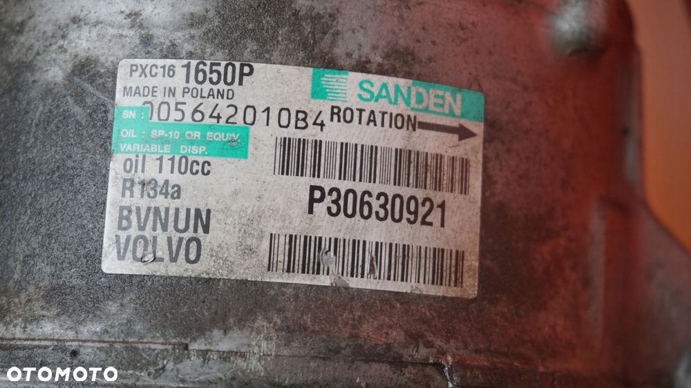 S80 V70 XC60 XC70 2.4 D 10r 175KM D5244T14 sprezarka klimatyzacji P30630921 - 6