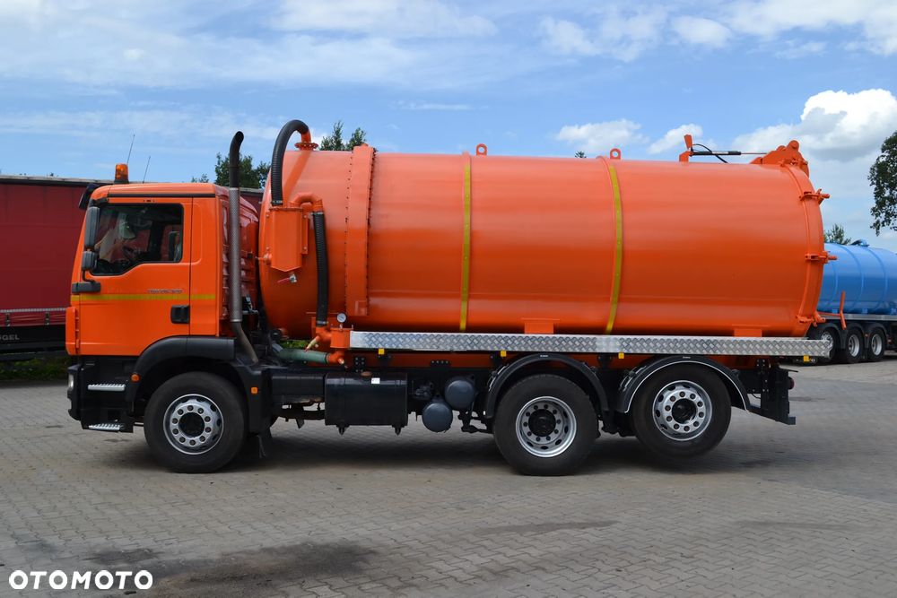 MAN TGM 2013 r 279000 km SPECJALNY SZAMBIARKA NOWA BECZKA 20 m³ TRZECIA OŚ SKRĘTNA KLIMATYZACJA - 4