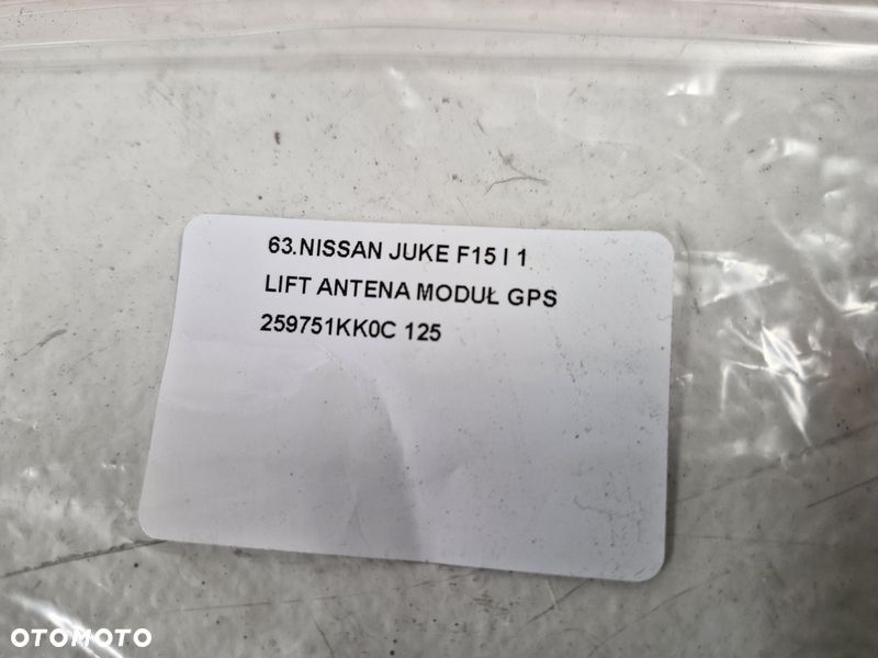 NISSAN JUKE F15 I 1 LIFT ANTENA MODUŁ GPS 259751KK0C - 5