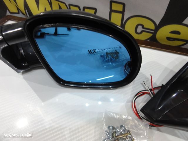 Espelhos Universais estilo BMW E36 M3 ELETRICOS 3 fios com vidro anti encandeamento - 7