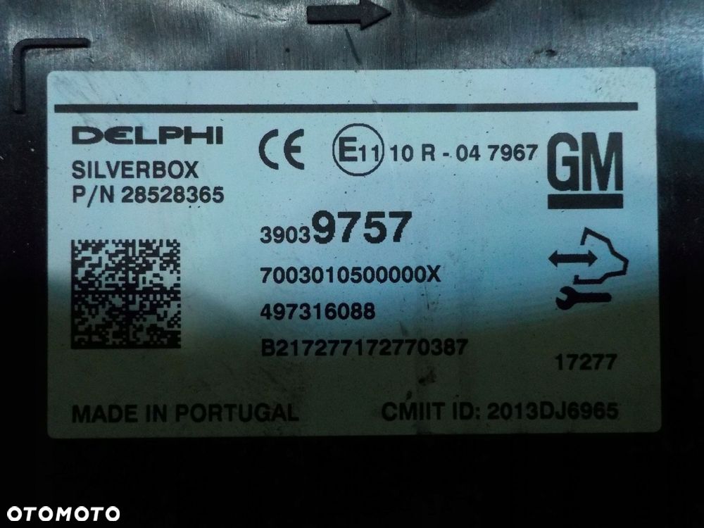 OPEL INSIGNIA A I LIFT 16r 1.6 CDTI KOMBI wzmacniacz radia 39039757 - 4