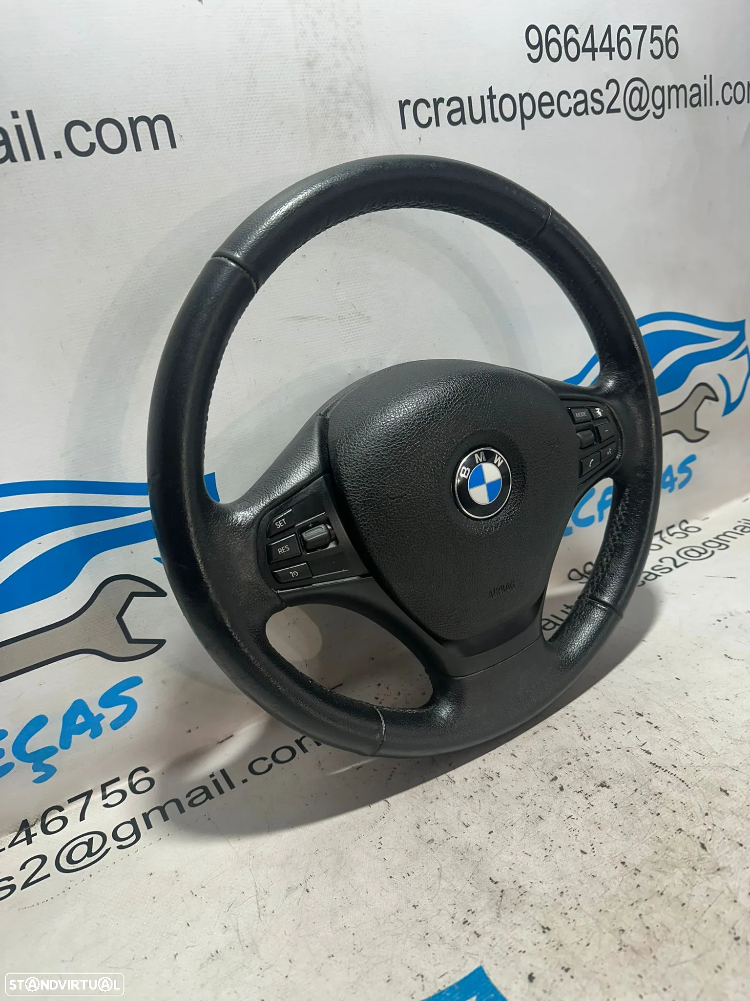 .Volante Pele Comandos Multifunções BMW Serie 3 F30 Serie 1 F20 5 portas F21 3 portas - 4