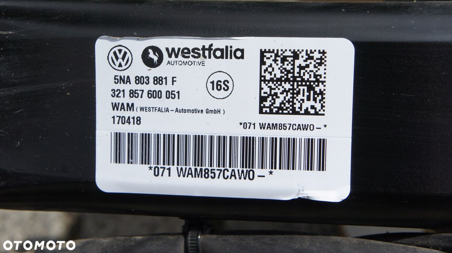 HAK HOLOWNICZY ELEKTRYCZNY VW TIGUAN II 5NA - 7