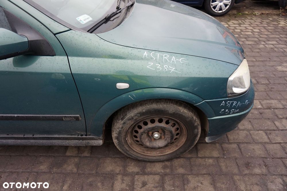 BŁOTNIK PRZEDNI PRAWY ASTRA II G Z387  ZIELONY OPEL 1998-2009 - 2