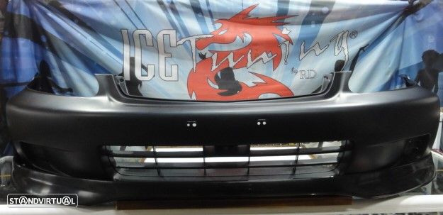 Para-choques frontal honda civic 1999-2001 2 / 3 / 4 portas em plástico ABS - 14