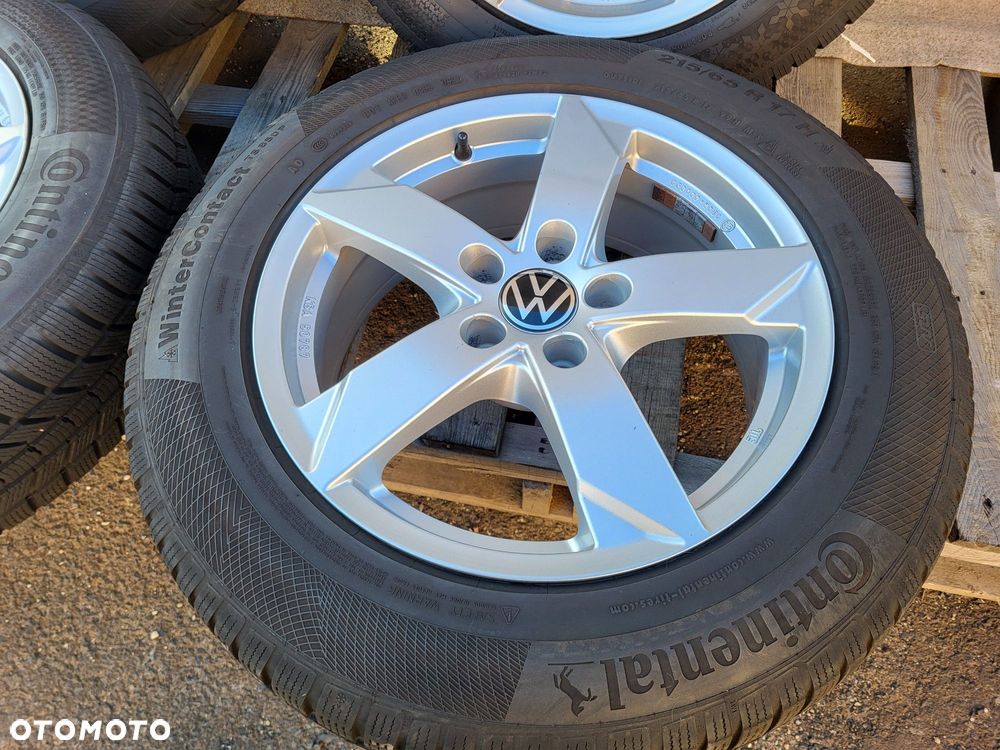 [K333] Koła zimowe 17 Cali 5x112 + Opony 215/65/17 8mm VW TIGUAN 23r - 4