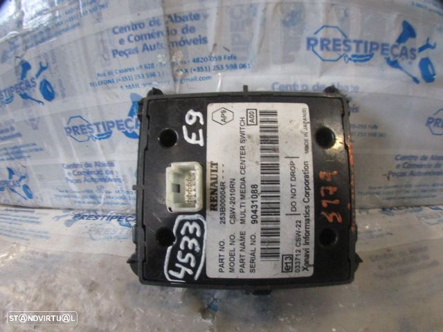 Interruptor 253B00004R RENAULT LAGUNA 3 2009 1.5DCI 110CV 5P PRETO Comando Navegação GPS - 2