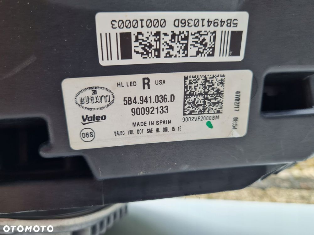 BUGATTI CHIRON 5B4 Lampy przód Full Led Matrix Carbon 1 Of 500 Super Sport 300+ Usa Ameryka - 14