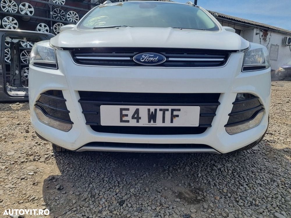 Bara fata Ford Kuga II 2012 - 2014 Frozen White 5D (1506) Diesel model fara spalatoare far - 1