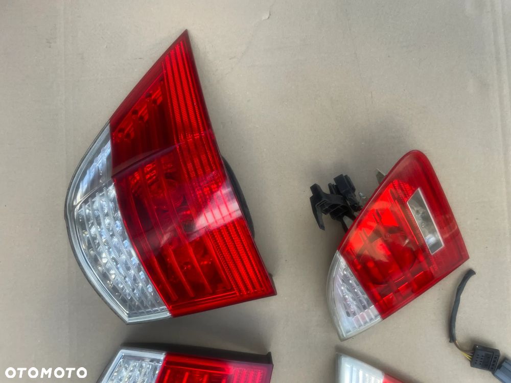 bmw e61 tył tylnie lampy lift LED oryginał sprawne komplet + wtyczki - 2