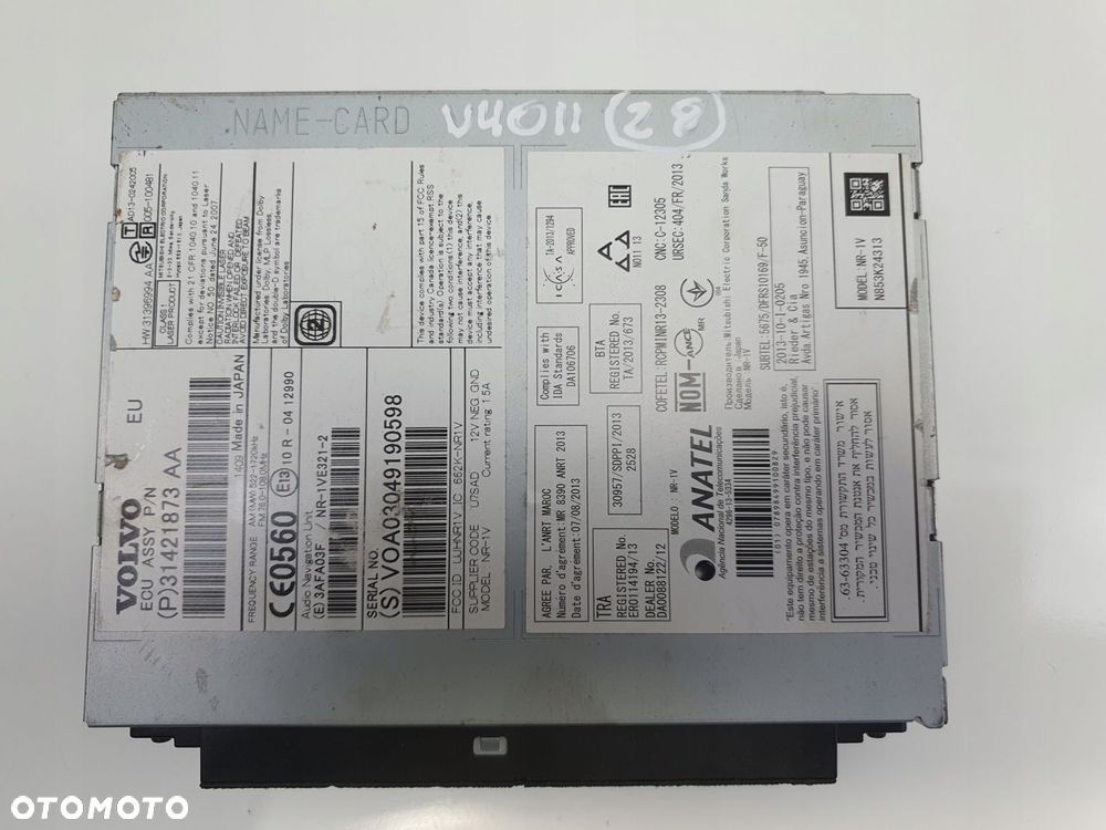 Volvo V40 II V60 S60 II RADIOODTWARZACZ radio cd NAWIGACJA 31421873 - 16