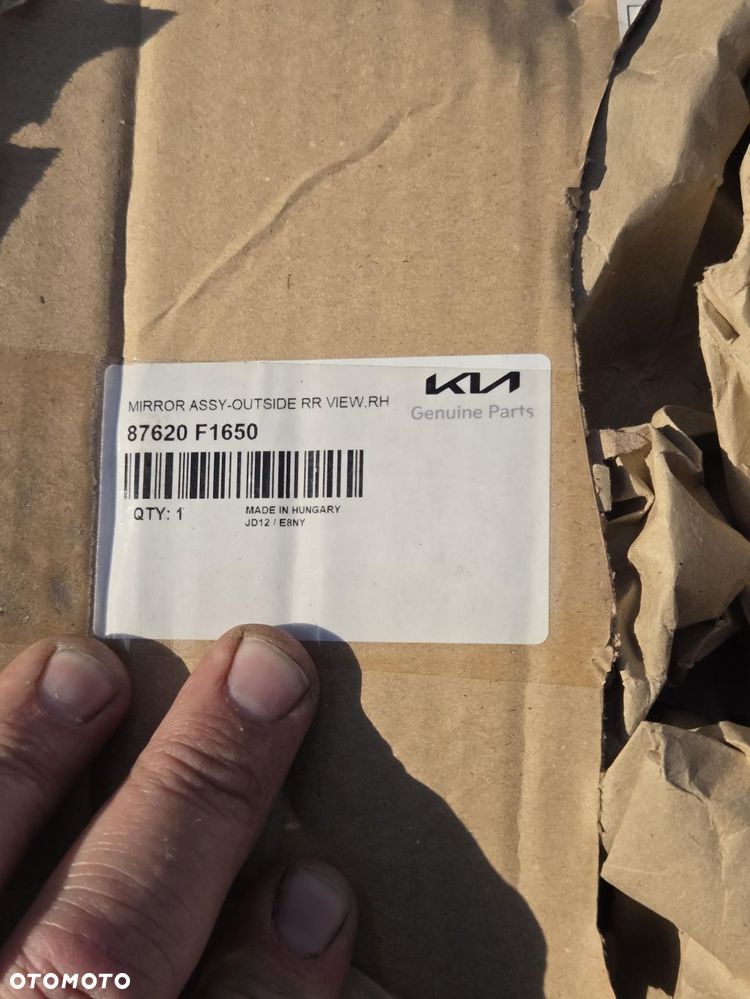 Lusterko prawe Kia Sportage IV QL 14 PIN 87620F1650 87620-F1650 - 18