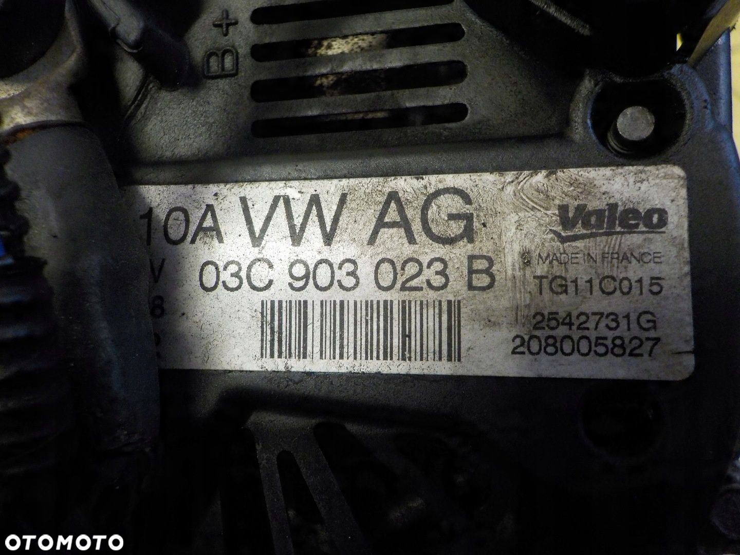 GOLF VI A1 OCTAVIA EOS TOLEDO JETTA 1.4 TSI 10r CAX alternator 03C903023B - 5