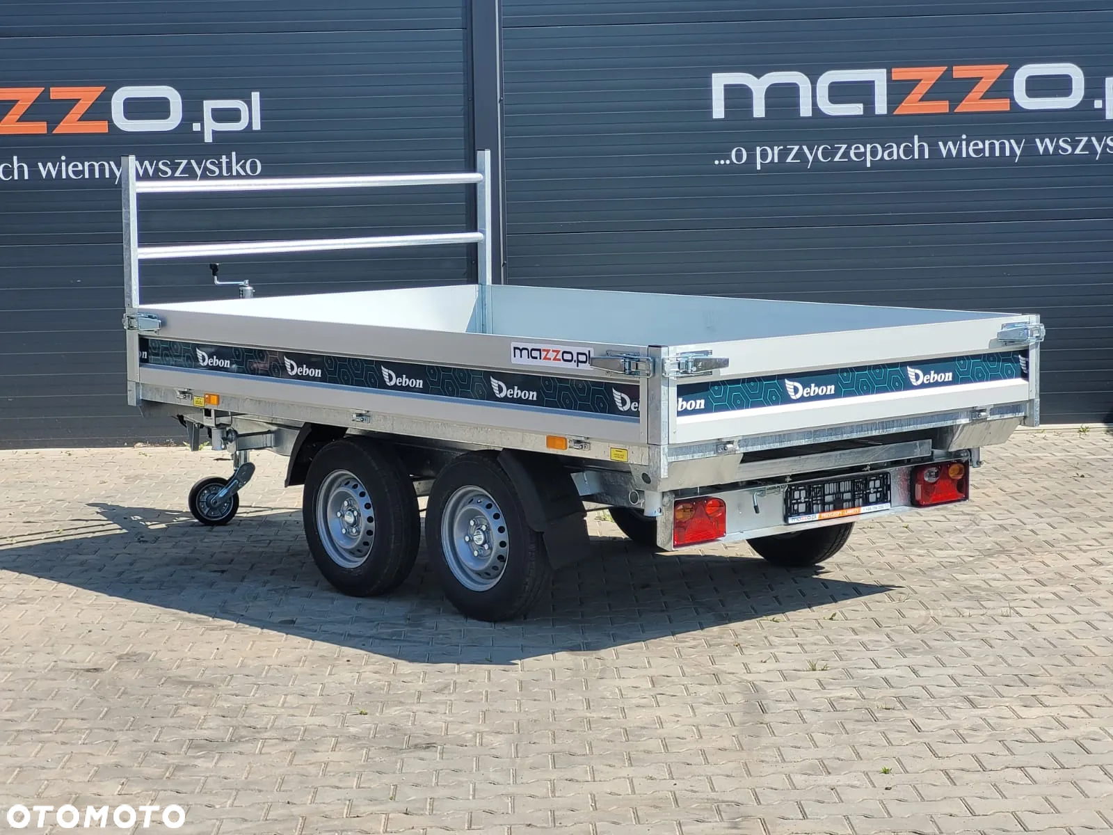 Debon Dostawa przyczepa wywrotka 306x180x30cm DMC2600kg POMPA ELEKTRYCZNA, WYWROT NA 3 STRONY - 2
