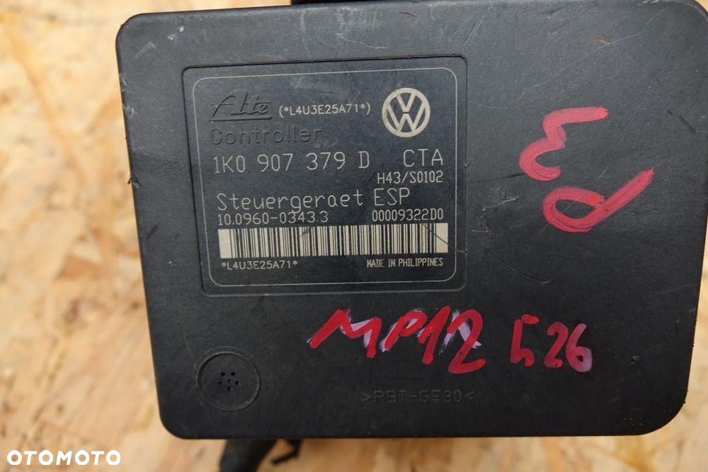 POMPA ABS STEROWNIK AUDI A3 8P 1K0907379D - 2