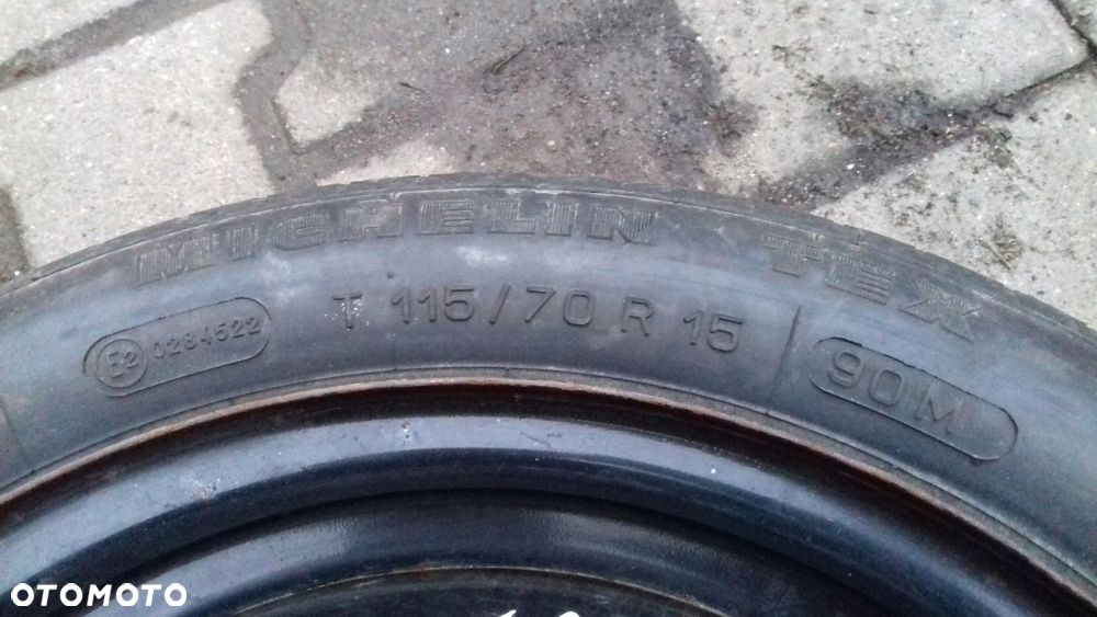 KOŁO DOJAZDOWE 8942088 SAAB 4x114,3 4Jx15 ET55 MICHELIN T115 70R15 - 4