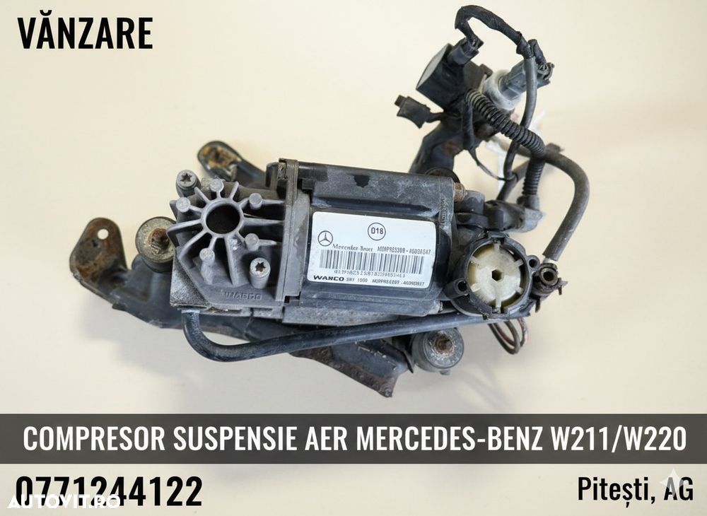 Compresor Suspensie Aer Mercedes W211 / W220 - WABCO Original - Complet cu Bloc Valve compatibil și cu cls w219 - 1