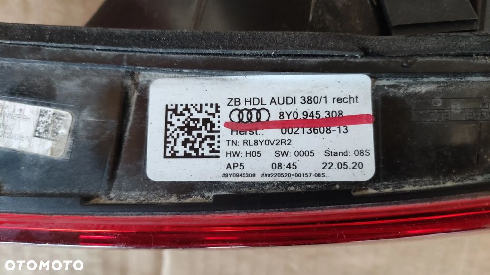 Lampa prawa tył led Audi A3 8Y