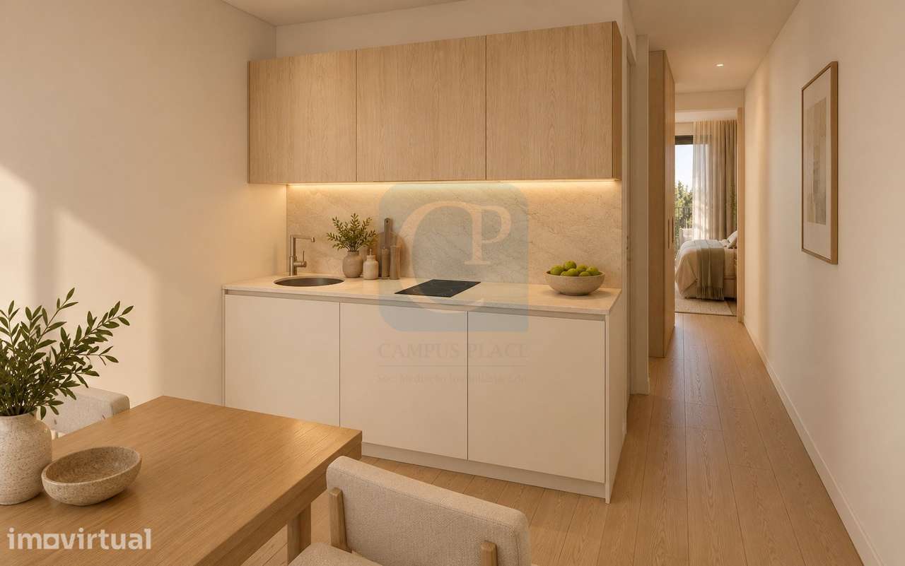Apartamento T1 com dois terraços no Edifício 94, Pedrouços, Maia - Grande imagem: 2/8