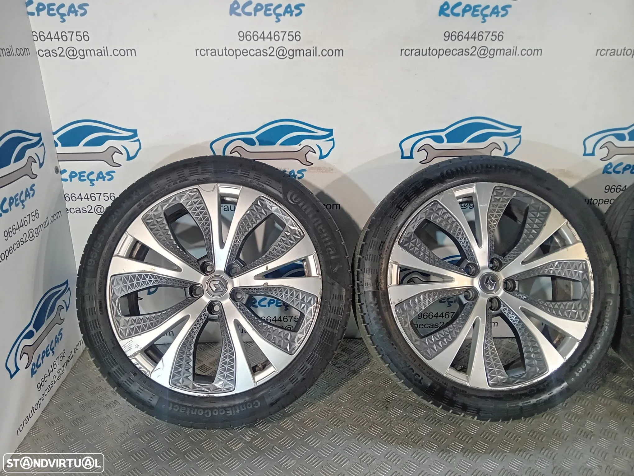 .Conjunto Jantes 20 Originais Renault Grand Scenic IV 4 6.5J ET33 5x114.3 - 6