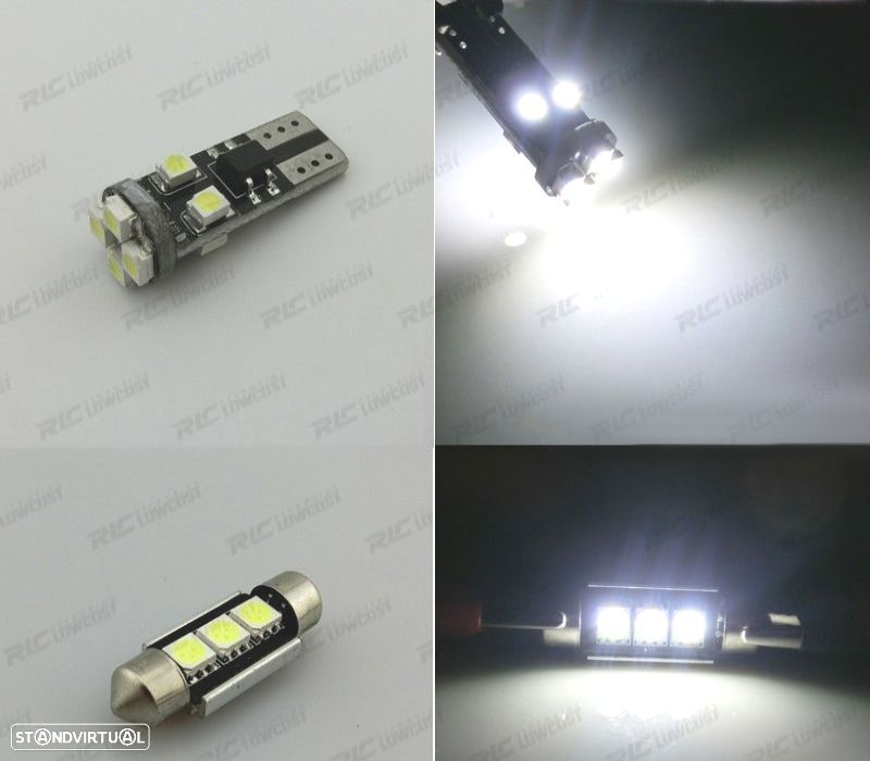 KIT COMPLETO 8 LAMPADAS LED INTERIOR PARA RENAULT CLIO 2 II MK2 98-05 - 5