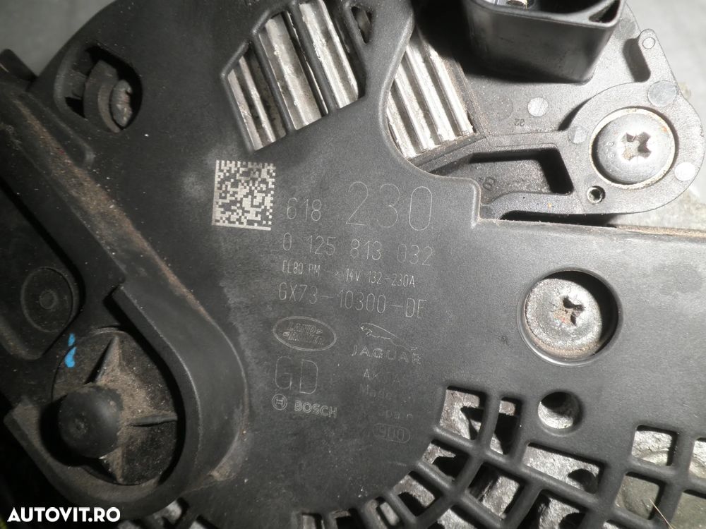 Alternator Range Rover Evoque 2017 2.0 D GX73-10300-DE GX7310300DE 0125813032 - 3