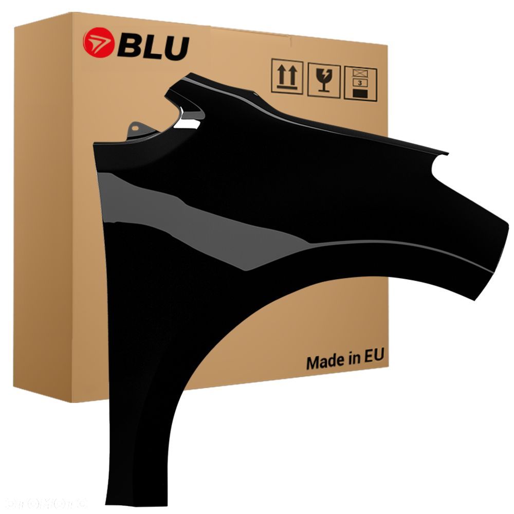 BLU Błotnik VOLKSWAGEN VW UP! LIFT LC9X prawy przód czarny 2016- TiefSchwarz