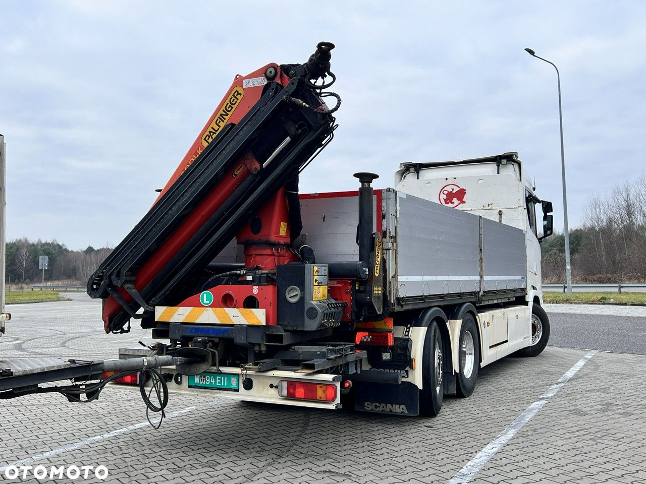 Scania s730 zestaw z przyczepa 2017/18 v8 palfinger dźwig z hds 6x2/4 - 30