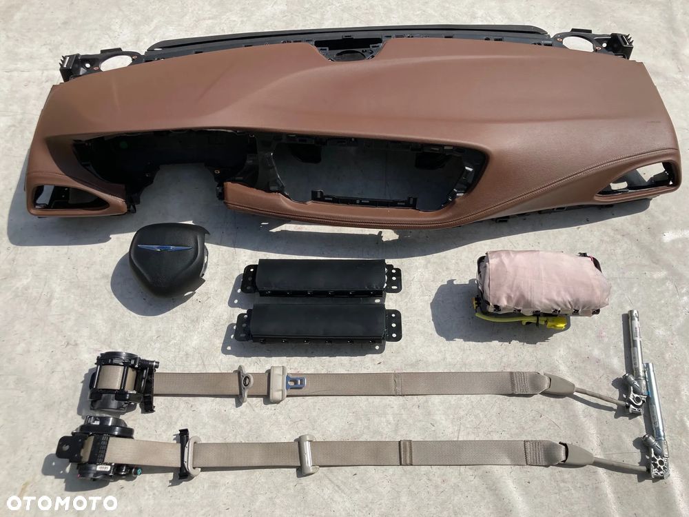 CHRYSLER PACIFICA DESKA SKÓRA KONSOLA KOKPIT PULPIT PÓŁKA PARAPET AIRBAG PODUSZKI PODUSZKA POWIETRZNA KIEROWCY PASAŻERA KOLANOWA KOLANOWE PODUSZKI KOLAN  PASY PAS regeneracja WYMIANA OD RĘKI NA MAGAZYNIE !!! - 14