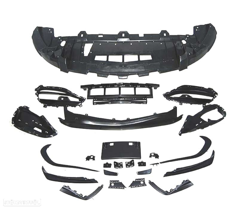 PARA-CHOQUES FRONTAL MERCEDES CLASE A W176 15-18 LOOK AMG A45 PDC - 3