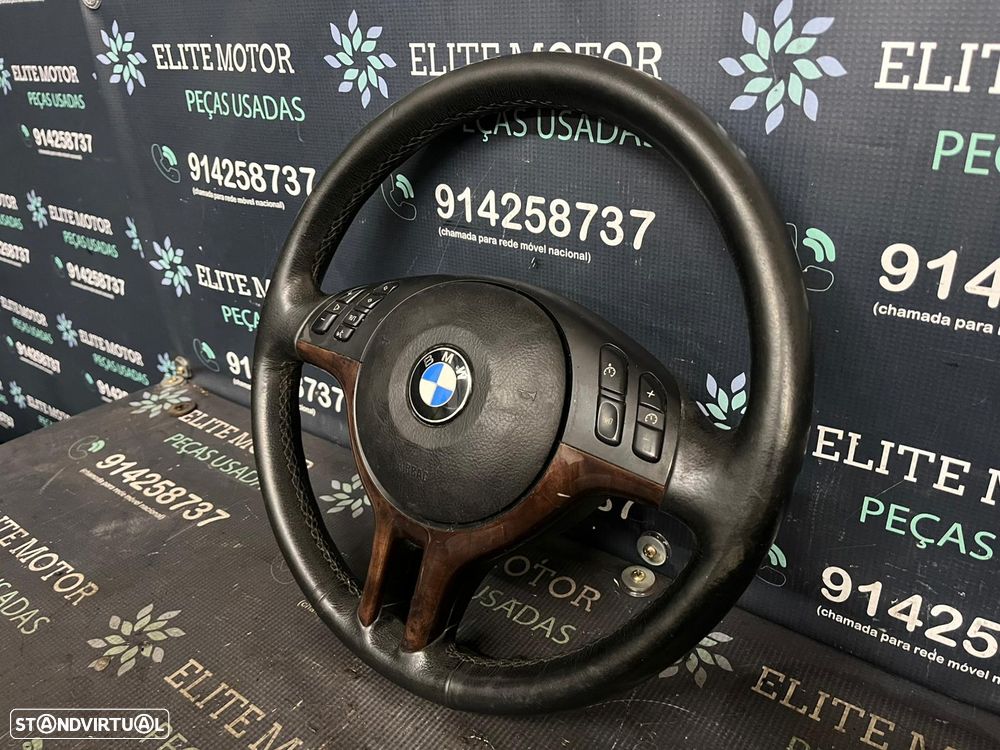 Volante usado pele com airbag BMW SERIE 3 E46 SPORT E39 X5 - 1