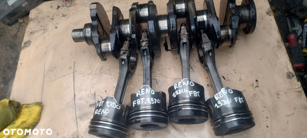 Renault kangoo clio megane  1,9dti 1,9DCI   tłok korbowód F8T WAŁ KORBOWY - 1