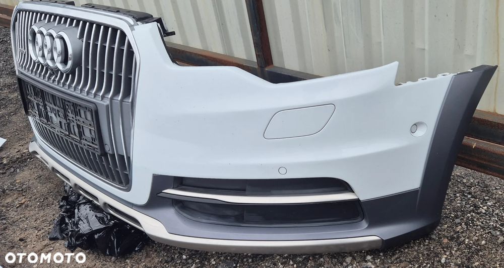 Kompletny Zderzak Przód Przedni BIAŁY 6xPDC Kamera AUDI A6 C7 ALLROAD - 2
