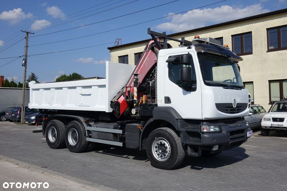 Renault KERAX 440 6X4 / MANUAL / WYWROTKA / DWUSTRONNA / KLAPO-DRZWI / HYDROBURTA / HDS FASSI F215C - 7