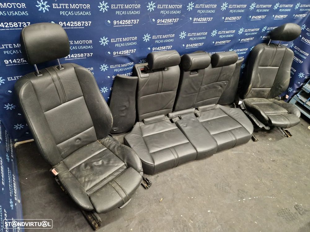 Jogo de bancos usados BMW X3 E83 PACK M PRETOS PELE - 2