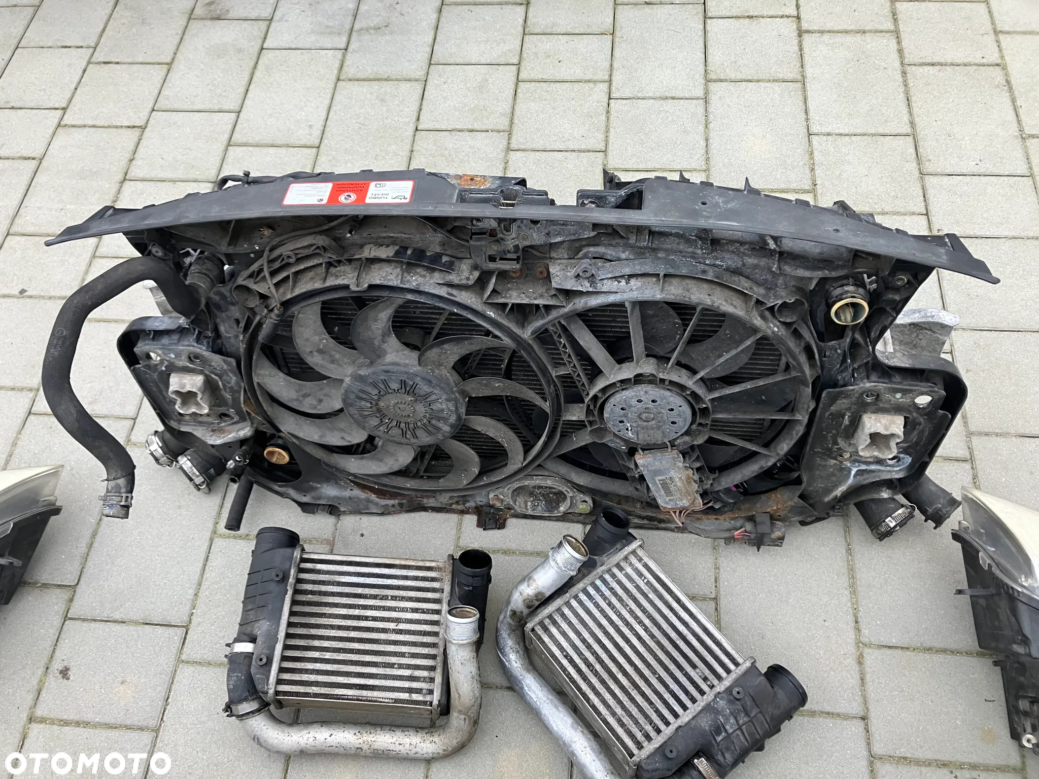 KOMPLETNY PRZÓD LY7H AUDI A6 C6 2.7TDI 3.0TDI MANUAL PRZED LIFT EUROPA MASKA BŁOTNIK PAS PRZEDNI CHŁODNICE ZDERZAK LAMPY BŁOTNIKI LAMPA PRAWA LEWA - 14