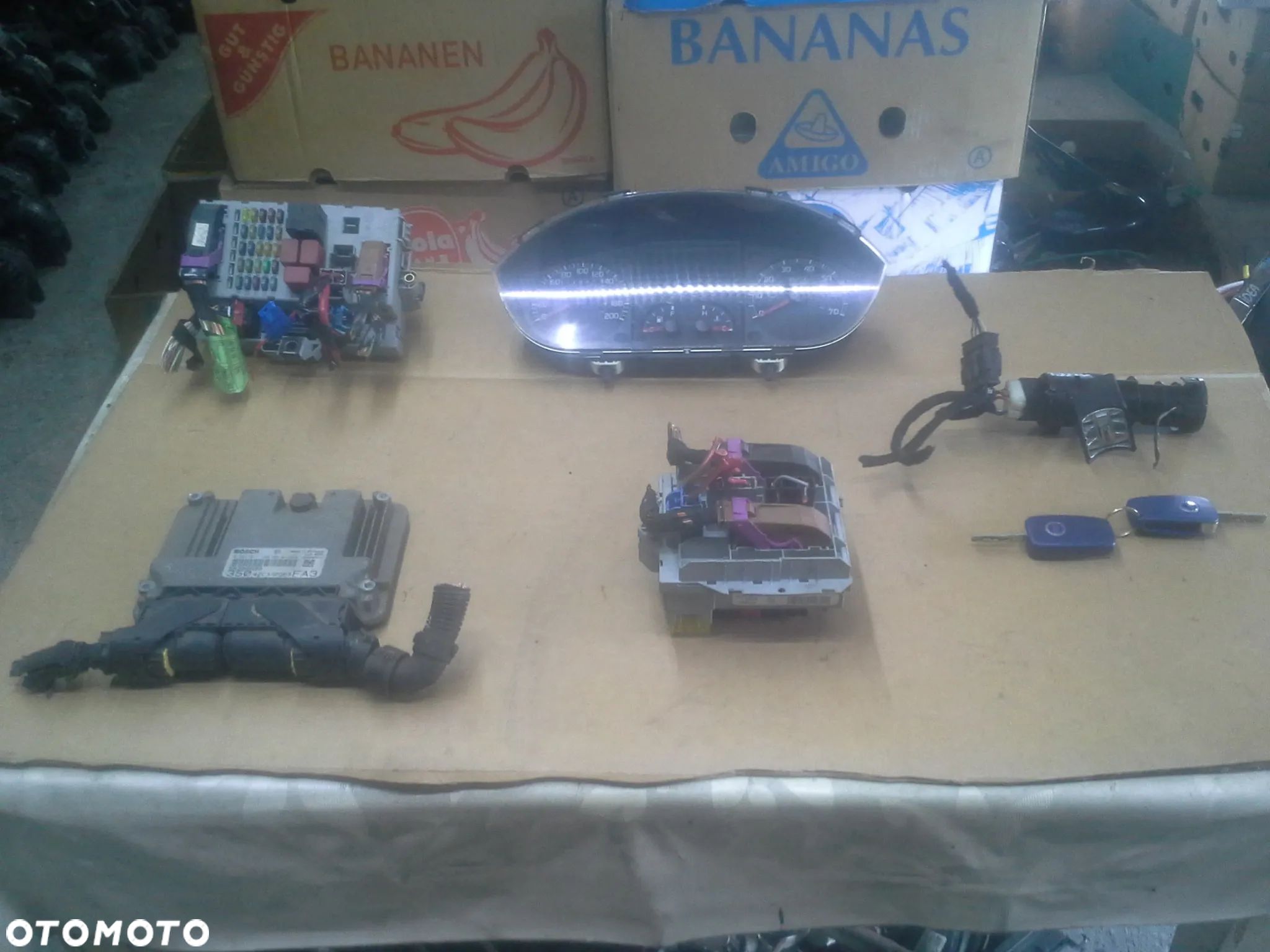 Fiat Idea 1.9 JTd zestaw startowy komputer 0281011798 stacyjka 2 klucze immo bsi bsm i inne - 1