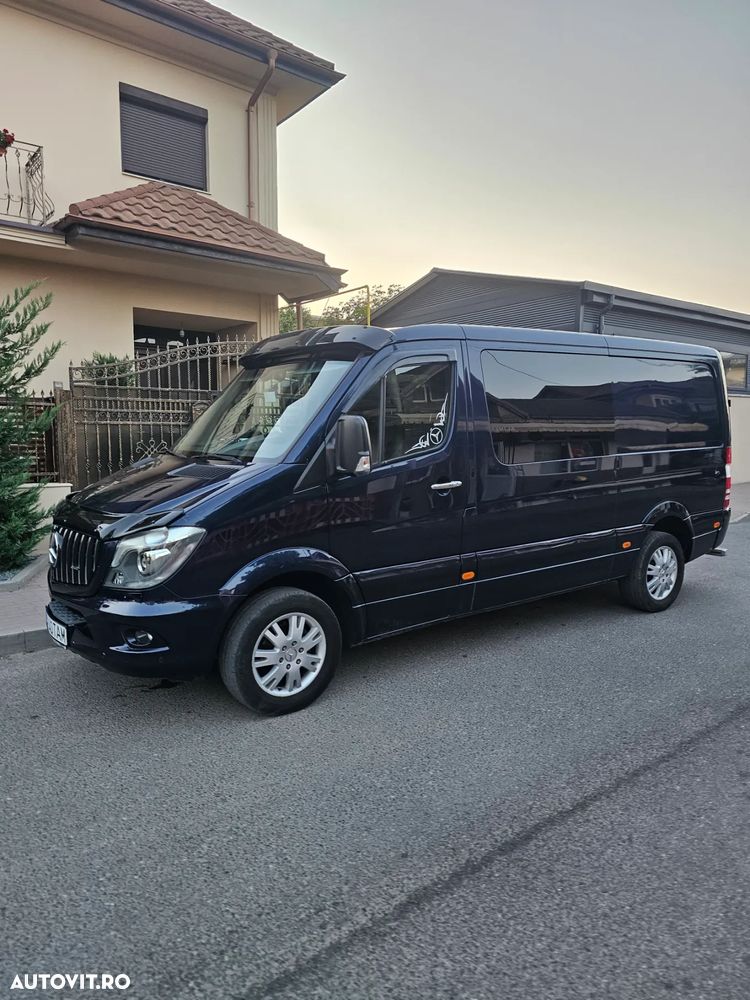 Mercedes-Benz Sprinter 319 V6 doka mixt 5 locuri full duba furgon - 9