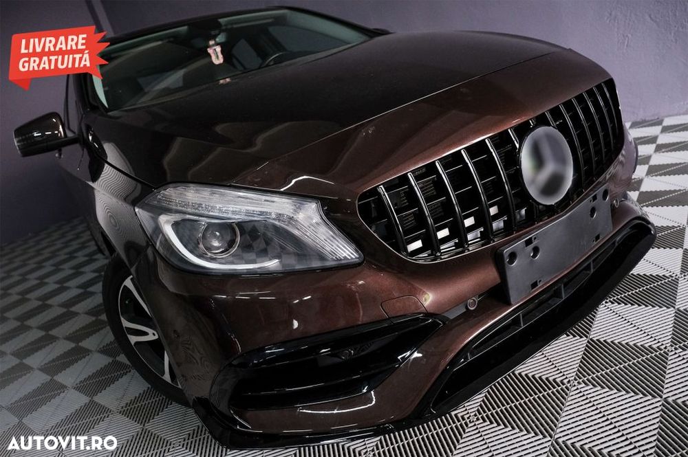 Bara Fata cu Stickere Laterale Gri Inchis Mercedes A-Class W176 (2012-2018) Faceli- livrare gratuita - 16