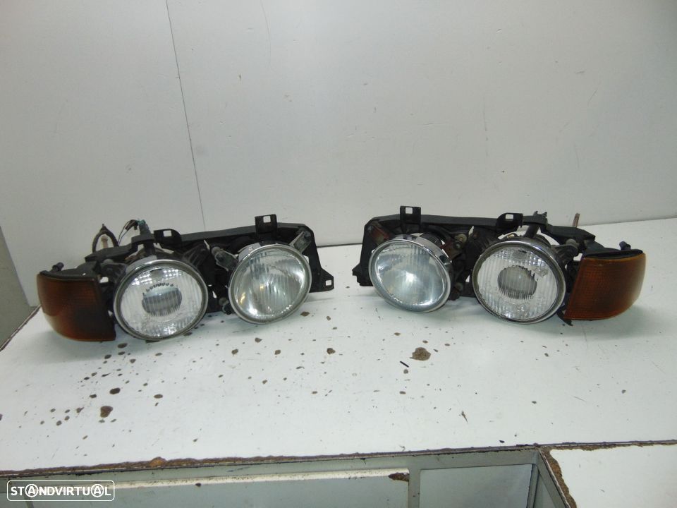 Bmw 735i e32 conjunto dos farois com piscas - 1