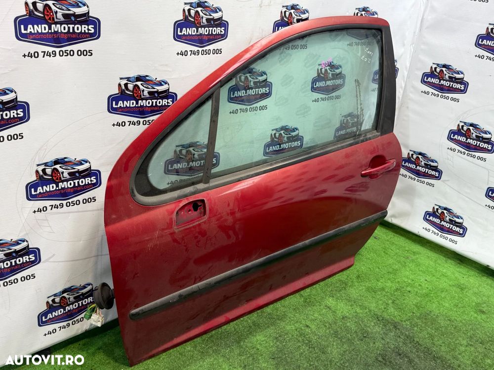 USA PORTIERA FATA STÂNGA PEUGEOT 207 1.4 BENZINA 2007 / BERLINA 3 USI COD OEM 9002AN 2006-2014 - 2