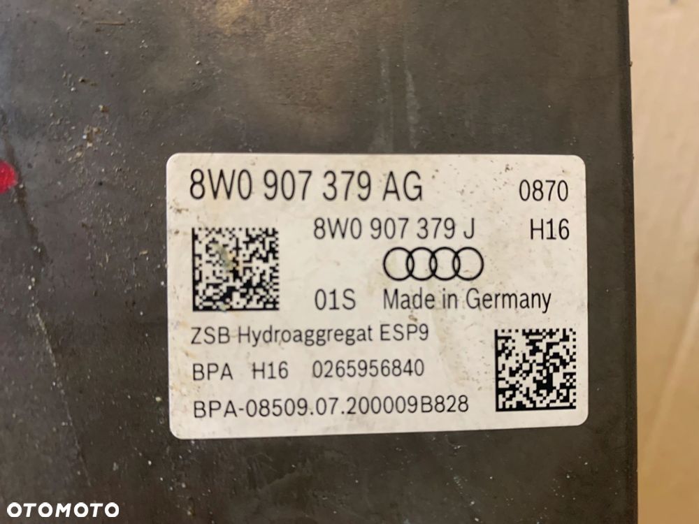 POMPA STEROWNIK ABS ESP AUDI A4 B9 LIFT 8W0907379AG - 8