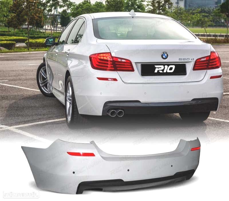 PÁRA-CHOQUES TRASEIRO BMW F10 COM PDC LOOK M TECH - 1