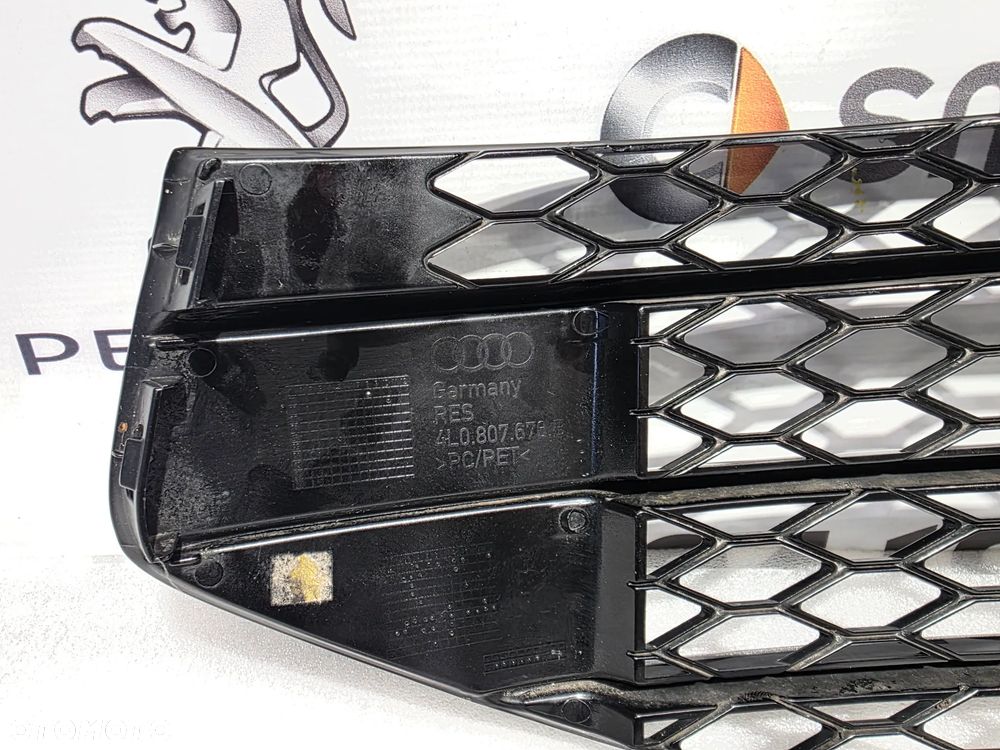 AUDI Q7 4L0 LIFT 09-15 S-LINE V12 W12 LEWA / PRAWA KRATKA BOCZNA ZDERZAKA PRZEDNIEGO PRZÓD NR 4L0807676B / 4L0807675B NR AUKCJI KB90 - 8