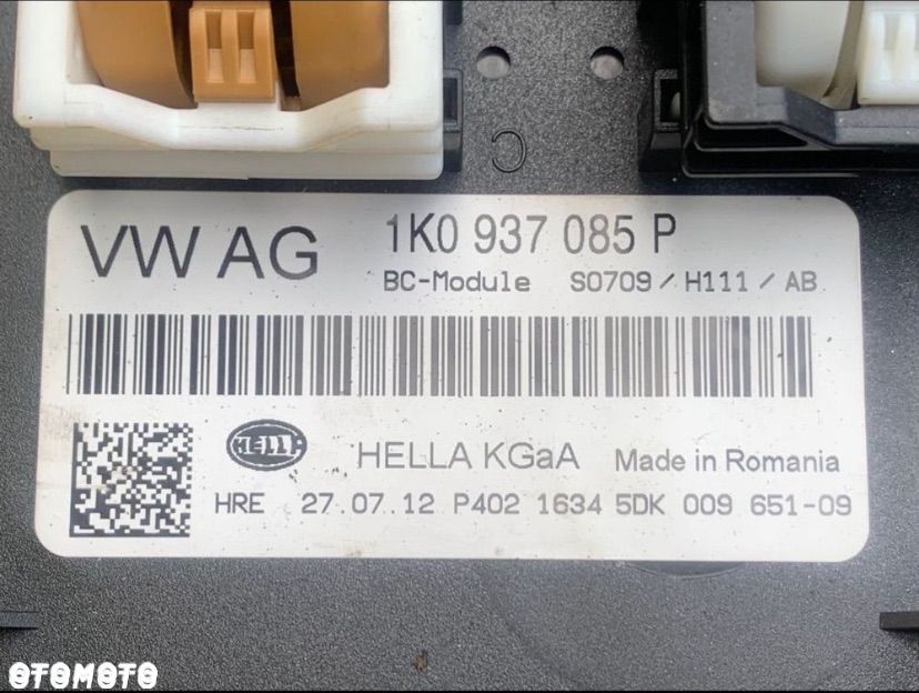 1K0937085P moduł komfortu bcm skoda octavia 2 lift volkswagen golf 6 seat - 3