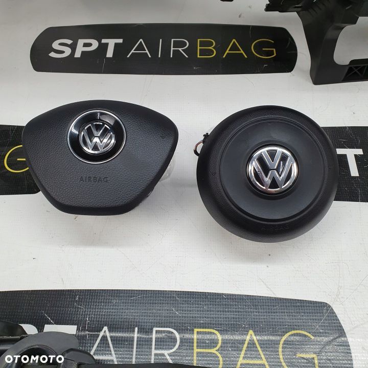 VW TOUAREG III 3 DESKA ROZDZIELCZA KONSOLA KOKPIT PULPIT PODUSZKI AIRBAG AIR BAG PASY KIT SET - 5
