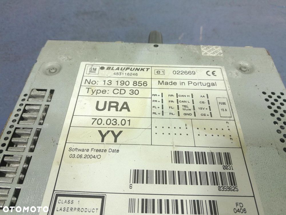 OPEL ZAFIRA B RADIO RADIOODTWARZACZ CD 13190856 - 5