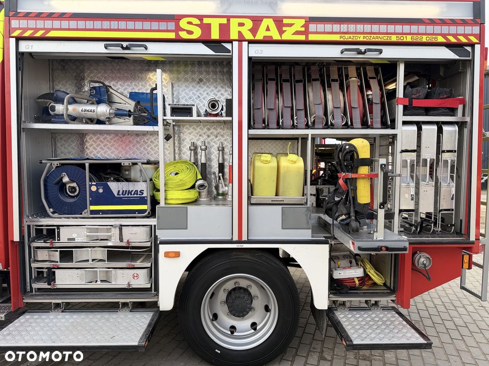 MAN Straż pożarna, Pojazd pożarniczy, Wóz strażacki, MAN L80 średni GBA 4x4 CNBOP, 2200l wody, reduktor, - 15